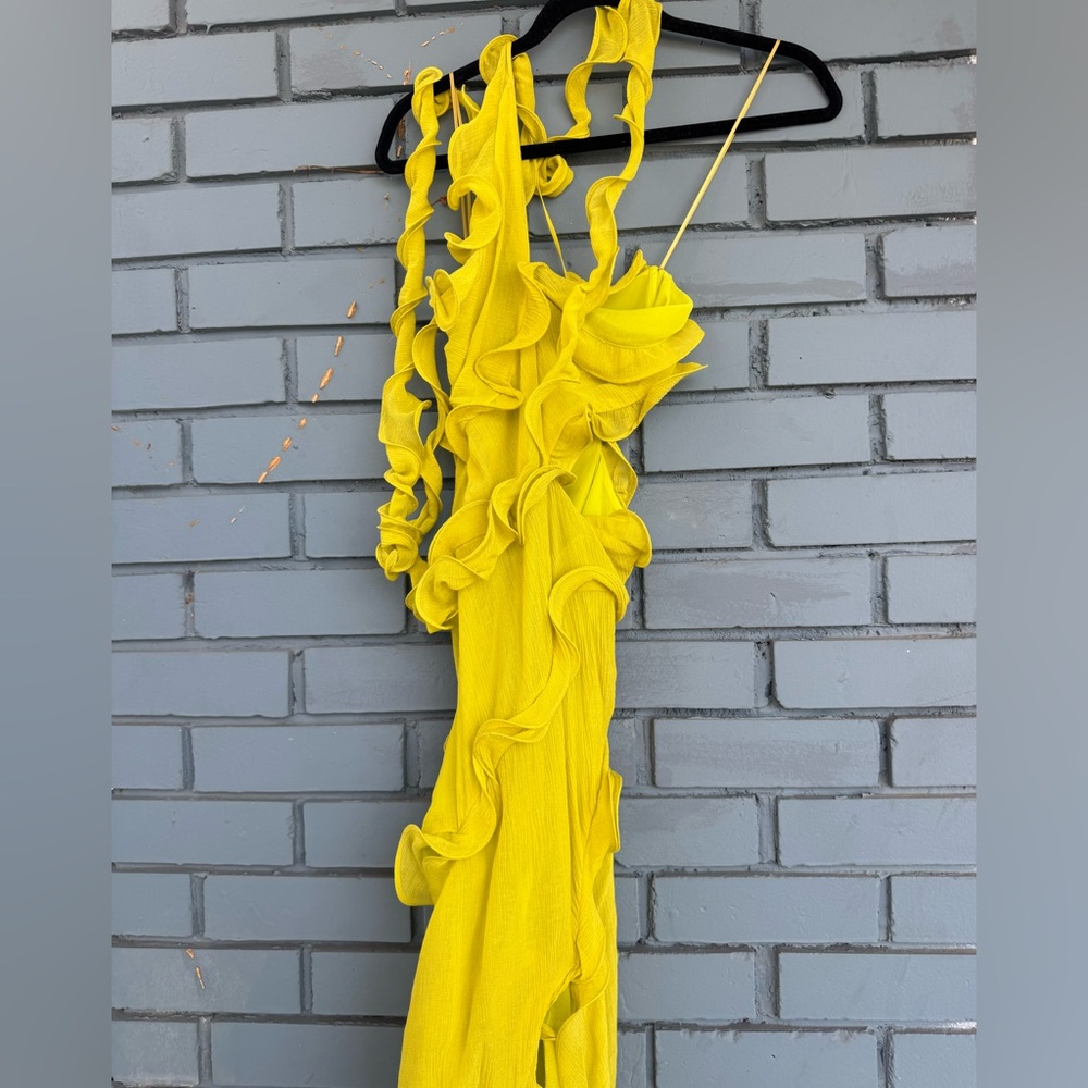 Cult Gaia Micola Long Gown Limonchello NWT XS